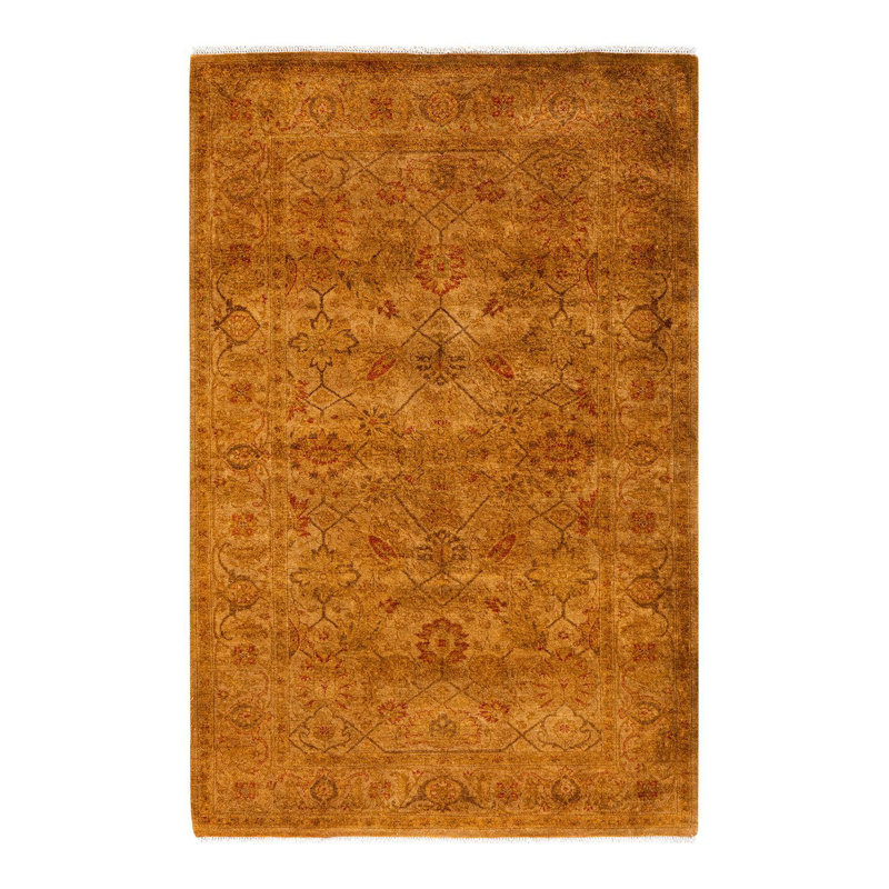 Fine Vibrance One-of-a-Kind 3' 3" X 4' 10" Hand Knotted Area Rug