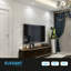 Carreau de plafond en PVC 2 pi x 2 pi, panneaux de PVC 3D, paquet de 12, 48 pieds carrés-64668949
