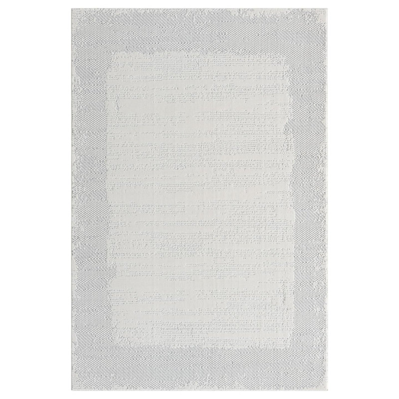 Tapis texturé abstrait Boho, Rectangle 5 pi x 7 pi