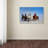 Wrapped Canvas Wall Art - Libby Zhang 'Mongolia Horses' Wall Art for Living Room, Bedroom, or Office Décor - 30x47-22373488