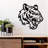 Roaring Tiger Head Metal Wall Art - Wild Big Cat Wall Decor - Fierce Jungle Tiger Sculpture - Safari Animal Rustic Home Decoration - Modern Industrial Iron Wall Hanging - Bold Statement Wildlife Artwork - Adventure Nature Gift-1723020087-1723020085