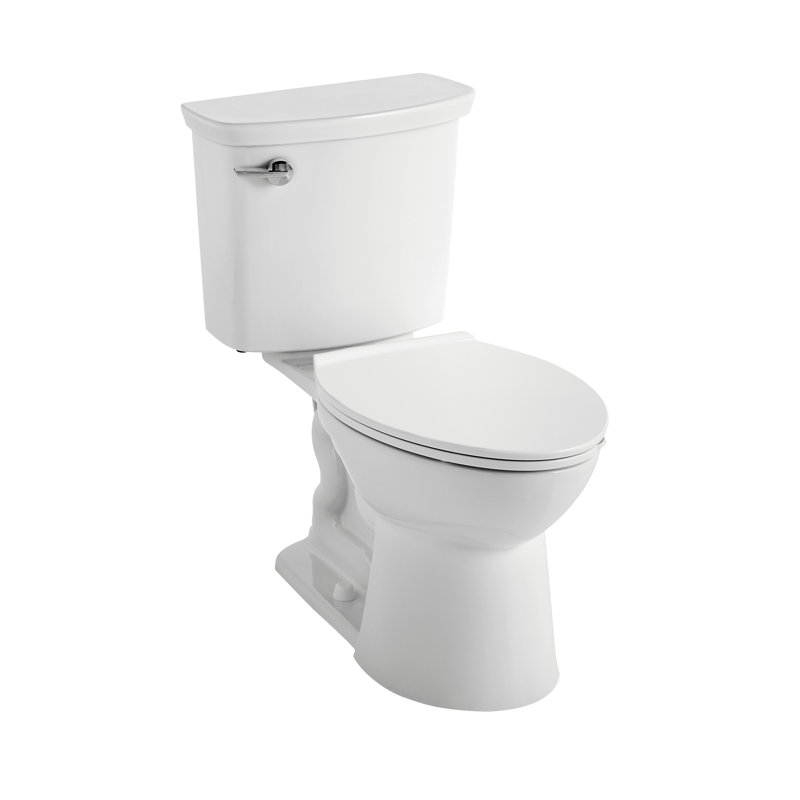 Toilette allongée deux pièces VorMax 1,28 GPF, Blanc, Gauche
