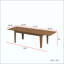 Table de cuisine extensible, pour des réunions de famille et des solutions peu encombrantes, conception durable et polyvalente.-121122526