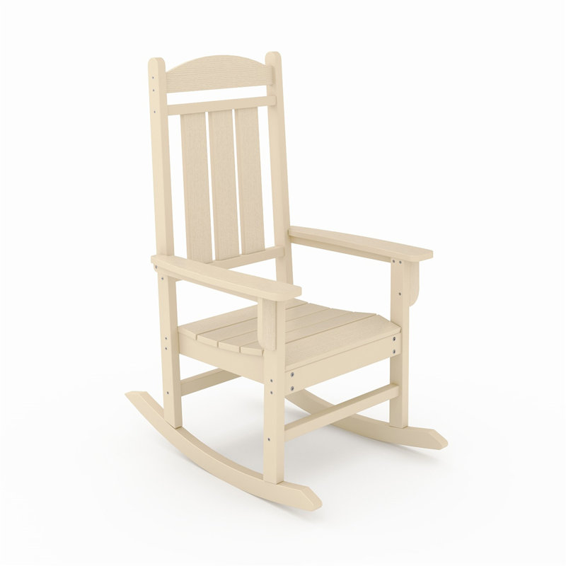 Traditional Porch Rocker, Beige