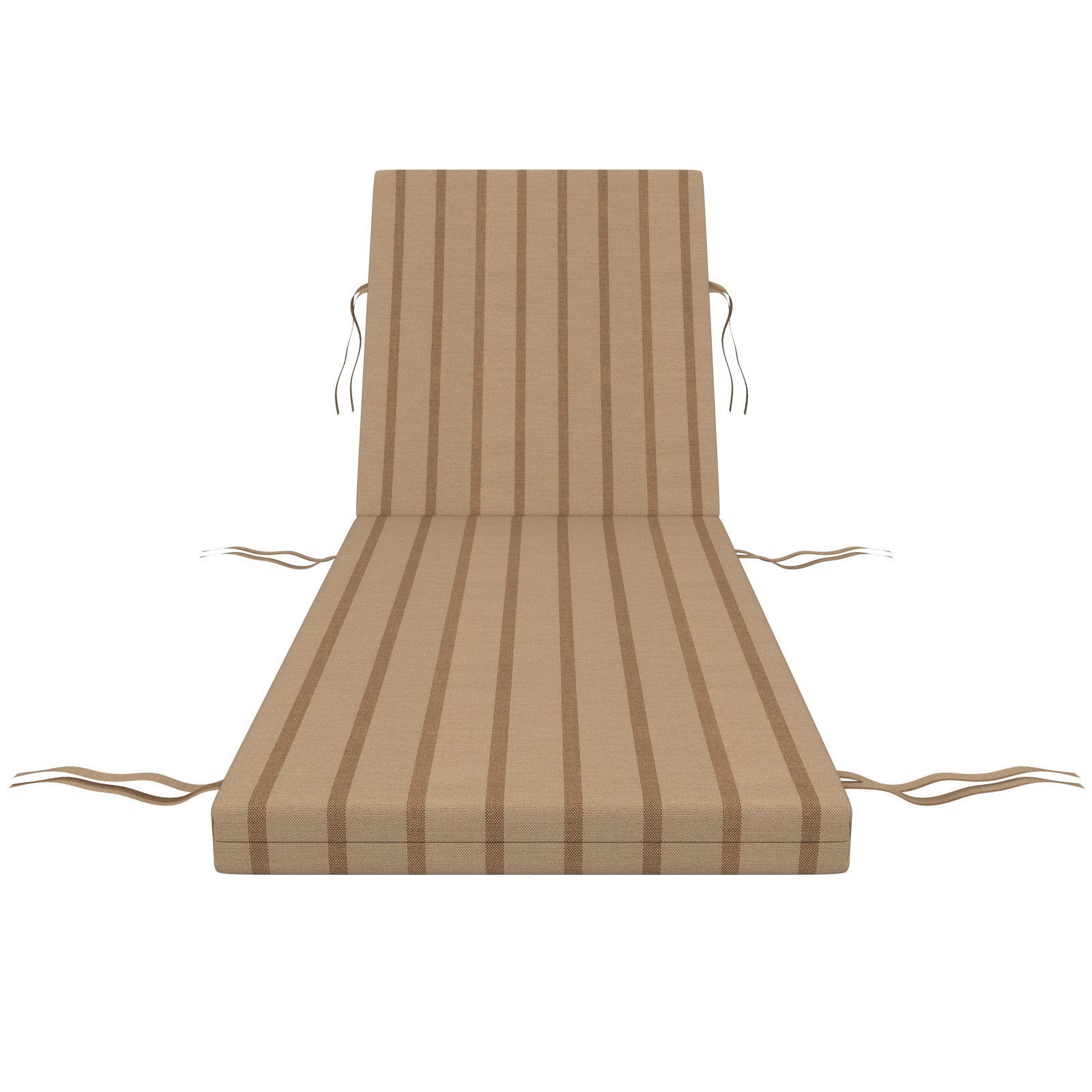 Lani Sunbrella Outdoor Chaise Lounge Cushion, 24" W x 45" D, Unwind Driftwood