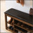 Height-Adjustable Long Shoe-Changing Bench With Concealed Storage And Comfortable Seating, Perfect For Entryways And Foyers