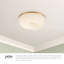 Jada 12-in Gold dimmable LED Flush Mount-1441087404