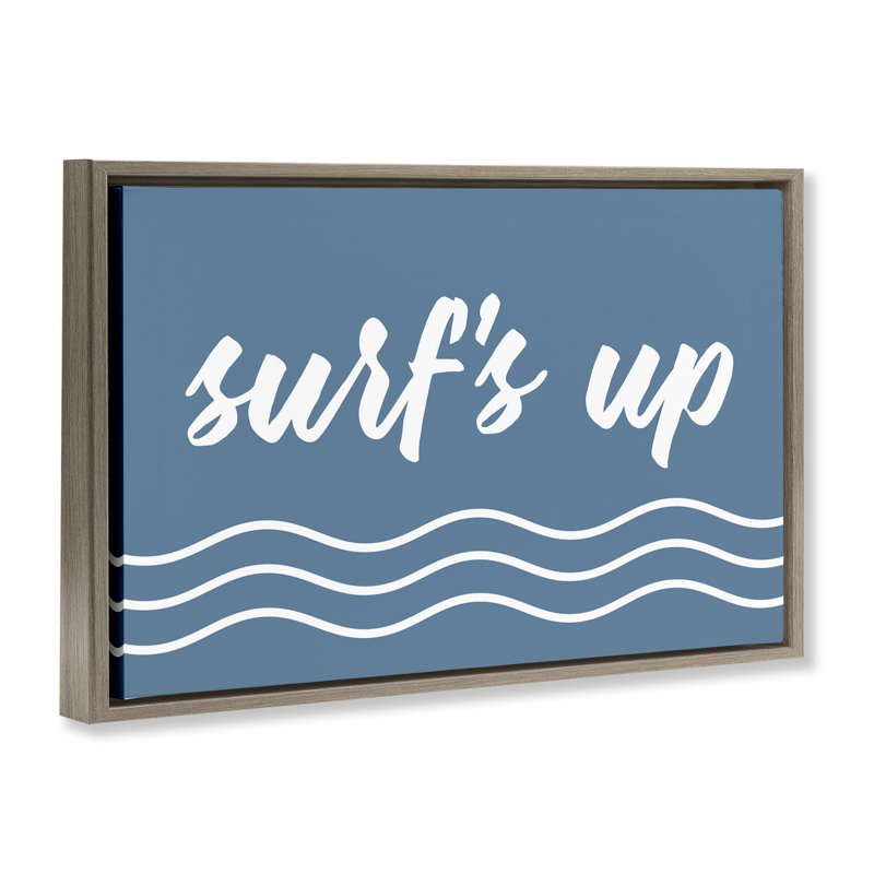 Toile flottante encadrée par Blue Surf's, Cadre flottant orme Montalcino, H 21 po x l 31 po