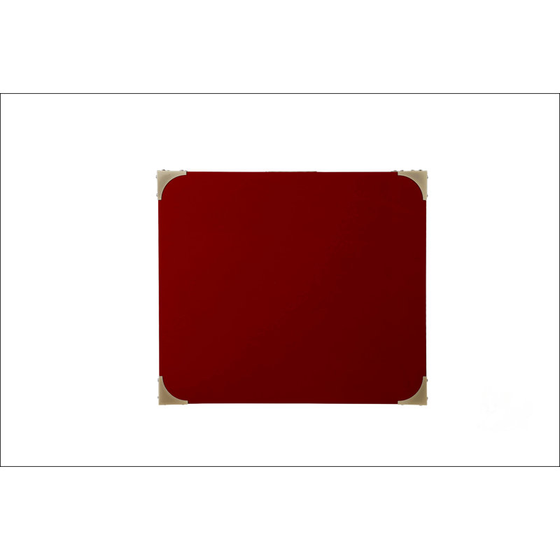 Accent Table With A Single Drawer, Red