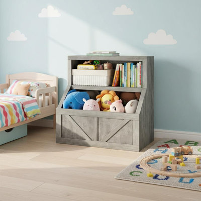 81.3 cm H x 79.8 cm W Toy Storage Bookcase