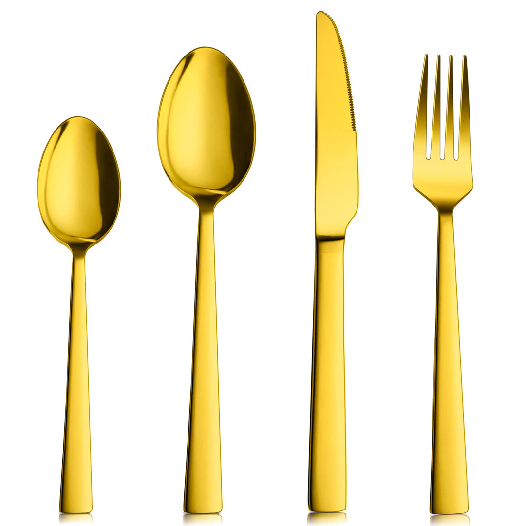 Latitude Run Abdulnasir 16 Piece Stainless Steel Cutlery Set , Service for 4