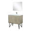 Meuble-lavabo de salle de bain 36 po X P 20 po P, comptoir en marbre de culture, ensemble de robinet et robinet de 28 po Miroir
