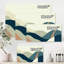 «Abstract Geometric Landscape With Hills», reproduction sur toile tendue-59623579