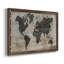 Carte du monde - reproduction de cadre photo sur toile-266255542-266255541