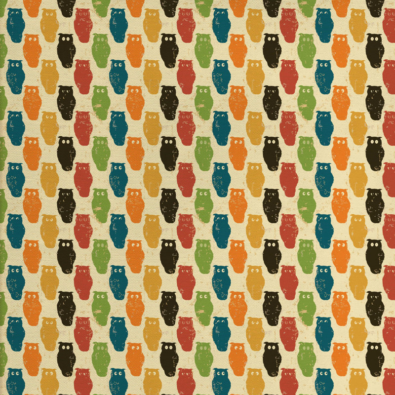 Tissu owls, H 36 po x l 58 po x P 1 po