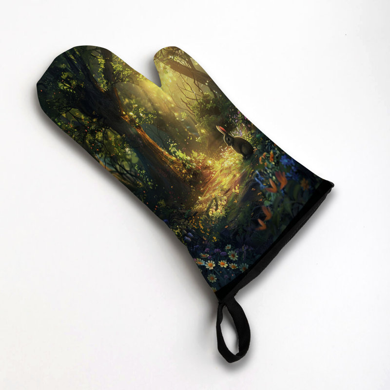 Sergé de coton surréaliste Sylvan