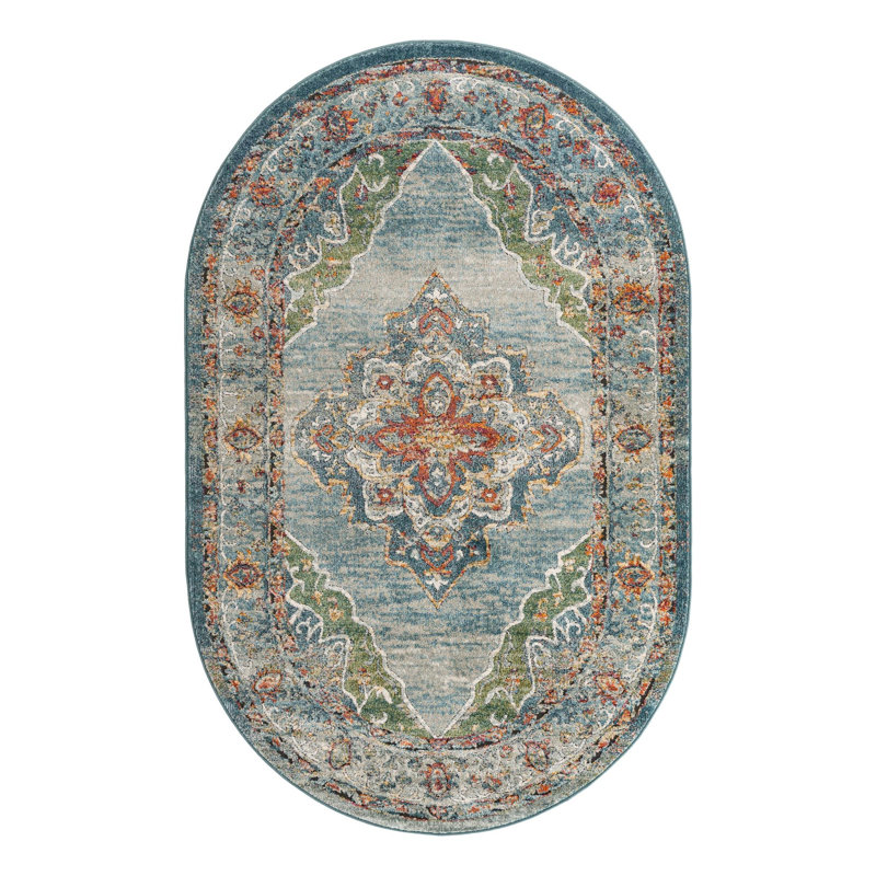 Alresford Oriental Indoor Rug, Oval 5'1" x 8'