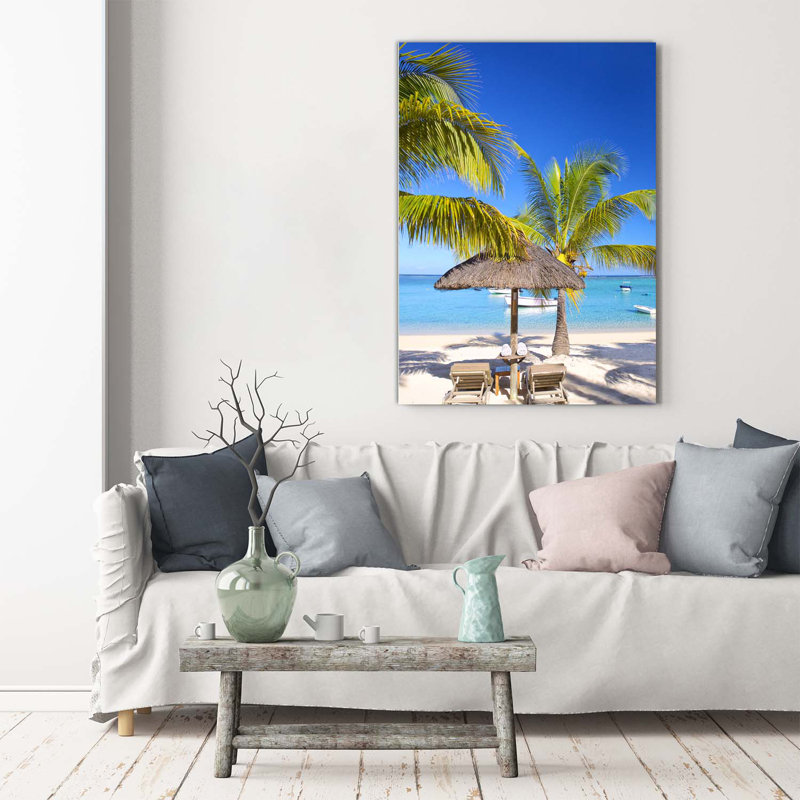 Tropical Beach - Wrapped Canvas Print