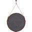 Round Leather Mirror-109789601
