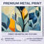 Ensemble de 2 reproductions d'art murales Mid-Century bleues et orange I-130433948