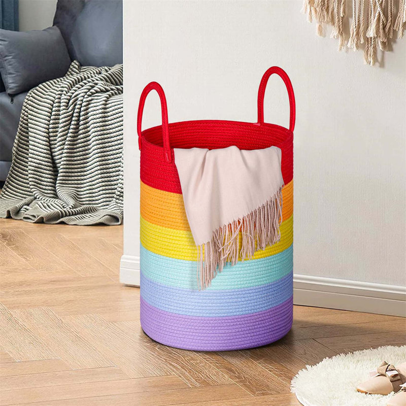 Bhargava Laundry Basket with Handles, 50 x 38 x 38