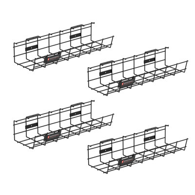 Plateau de gestion de câbles de bureau