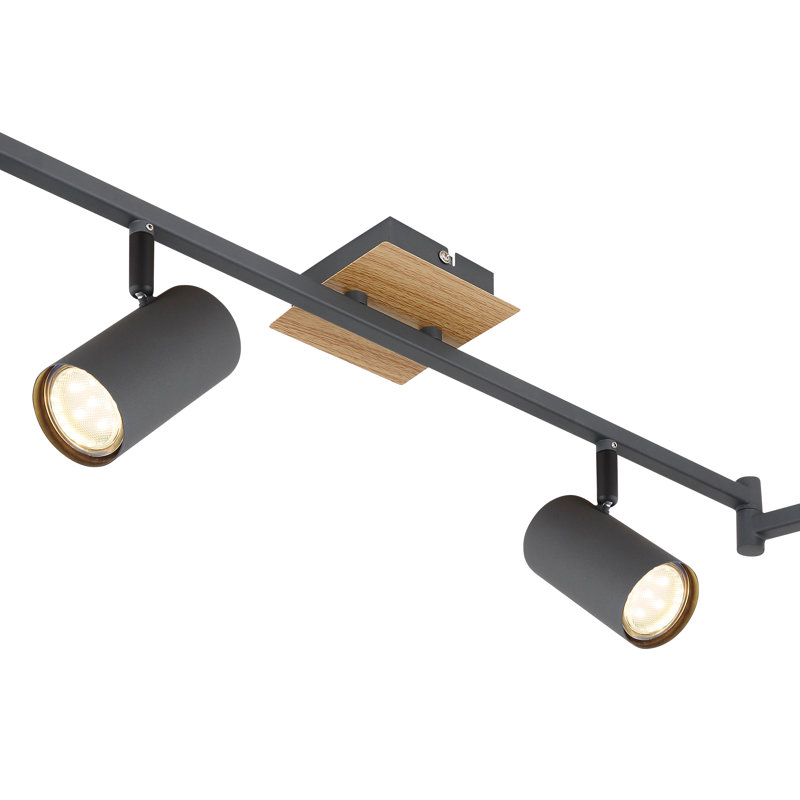Alisha 180cm 6 -Light Track Kit, Graphite/Brown