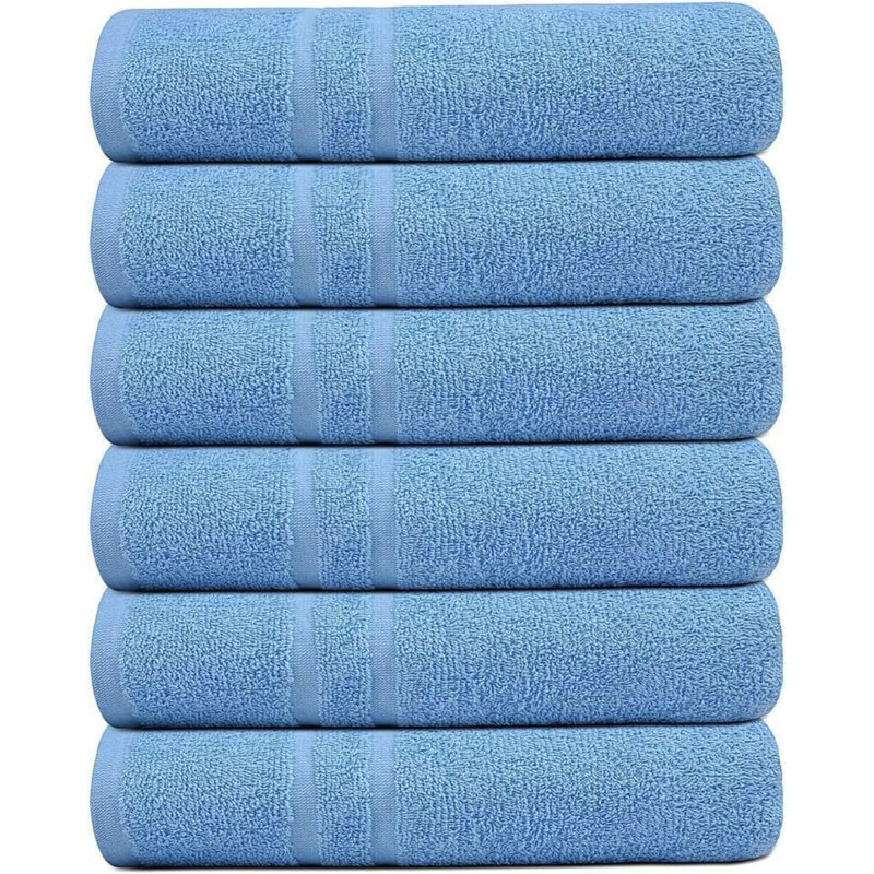 Cotton Bath Towel, Blue