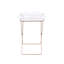 Table-plateau en acrylique et cuivre transparent Cercie