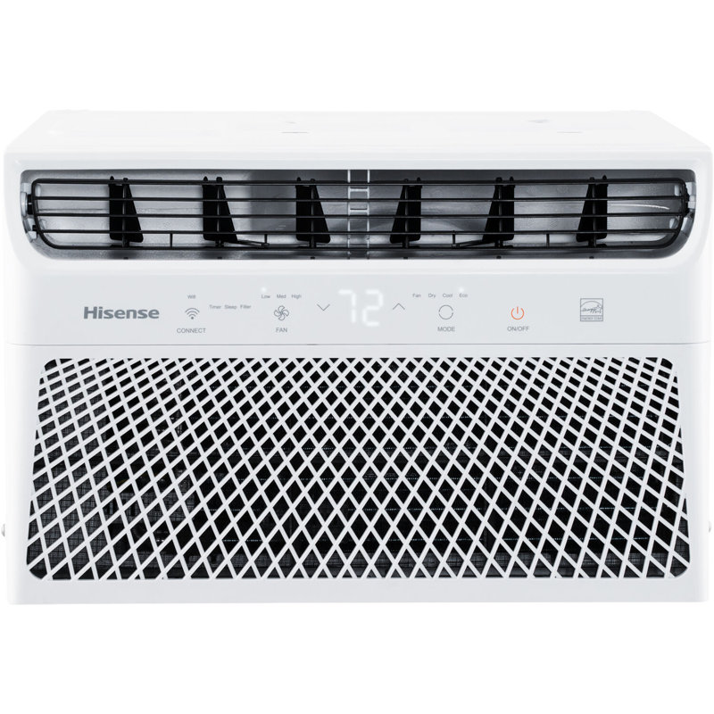 HiSense 8,000 BTU White Smart Window Air Conditioner with Wi-Fi and Remote Control