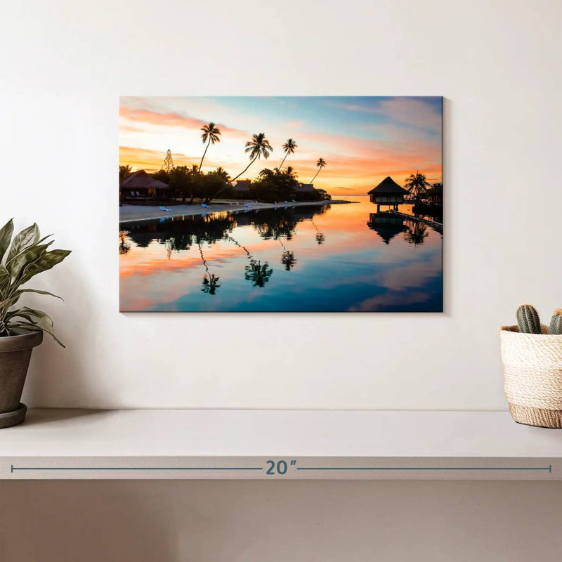 Ravi Palm Beach Reflection, 8" H x 12" W