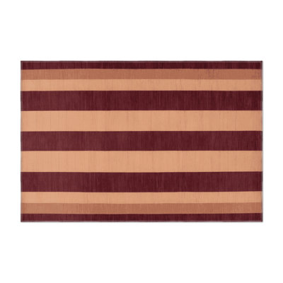 Tapis d'intérieur et d'extérieur à carreaux rouge