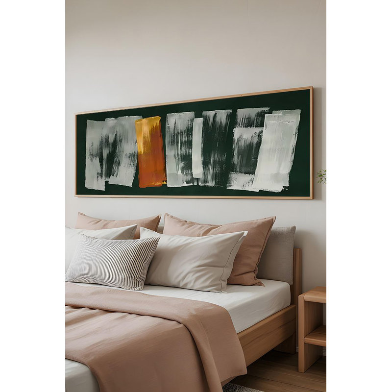 Superbe peinture décorative en panneau de fibres à densité moyenne, 12,9 po x 27,6 po | Cadre 100% bois massif (épaisseur: 0,8 pouce) | Impression numérique de haute qualité sur panneau de fibres à densité moyenne à 100% (épaisseur: 0,1 pouce) | Art mural parfait pour la décoration de la maison et du bureau
