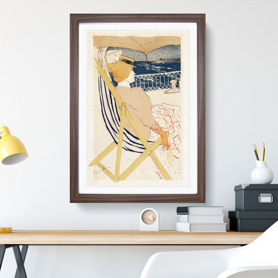 Passenger on the Ship by Henri De Toulouse-Lautrec - Framed Print