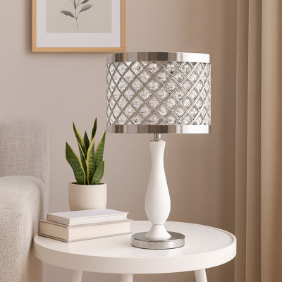 16.5cm H Plastic Drum Pendant Shade ( Screw On ) in Clear