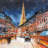 Illuminated paris - 32"x32" art on canvas