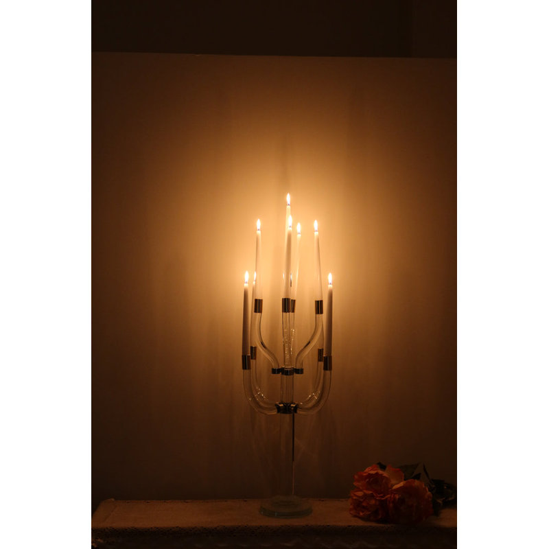 Candélabre 5 lumières avec extrémités dorées