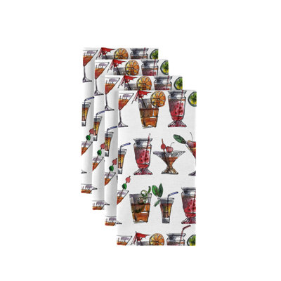 Landen Polyester Abstract Square Napkin