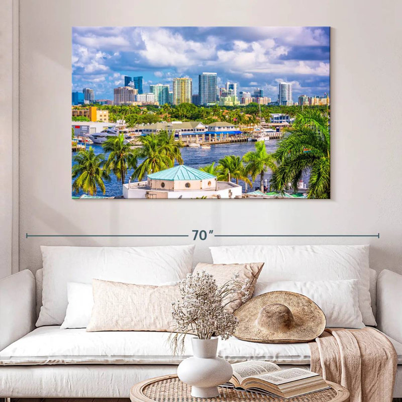 Kavia Fort Lauderdale Skyline, 34" H x 51" W