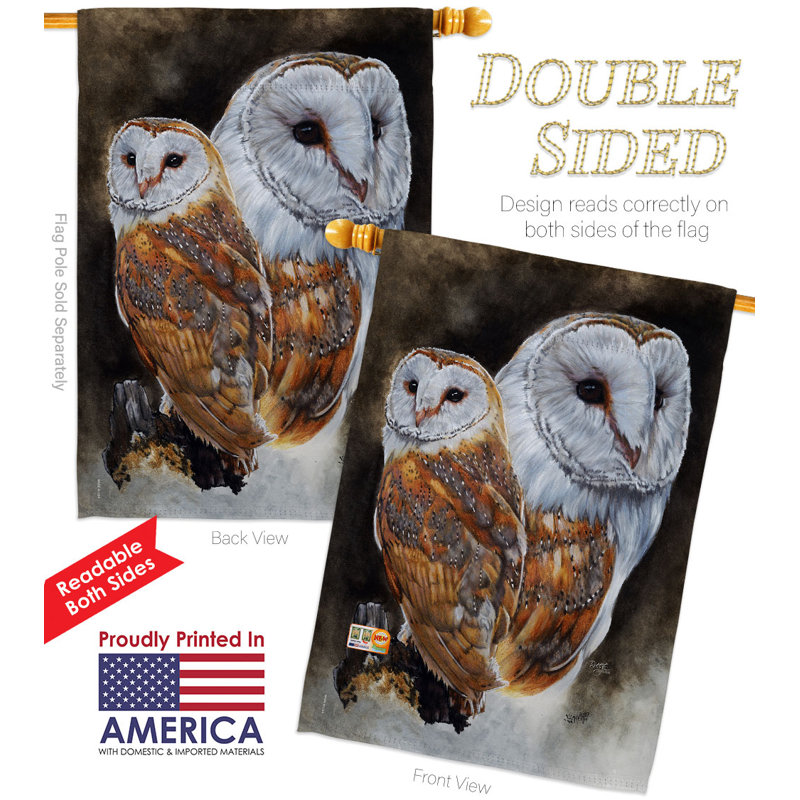 Double Sided 40'' H x 28'' W Polyester Animal Flag Set