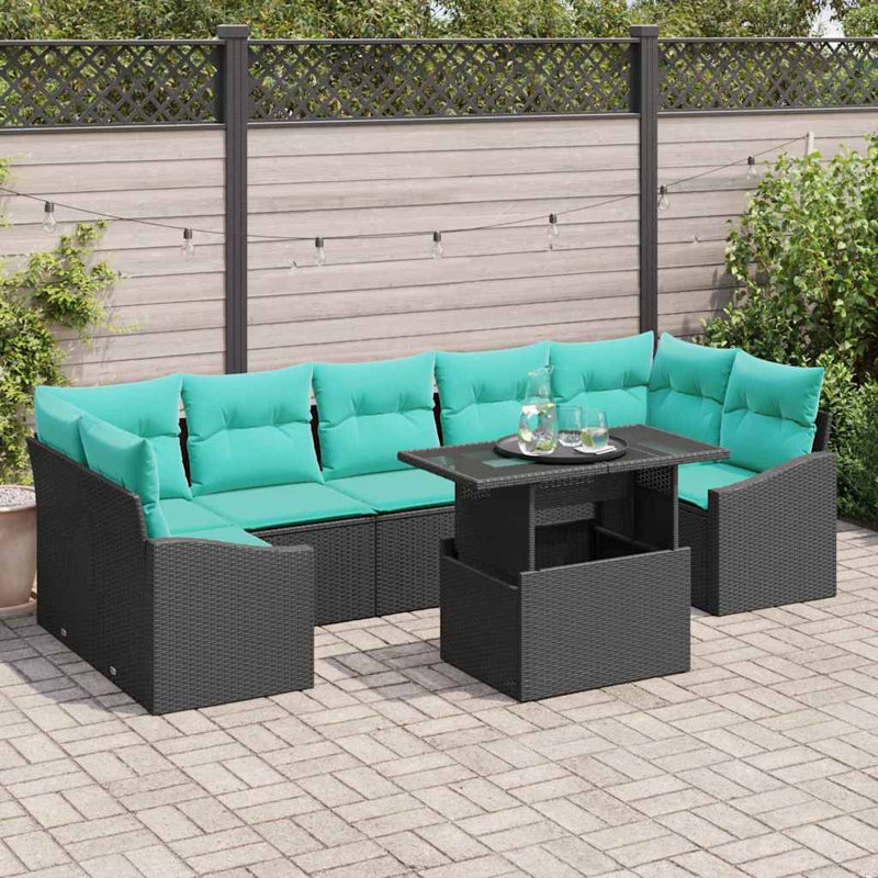 Ensemble de canapé de jardin avec rangement 8 pièces vidaXL