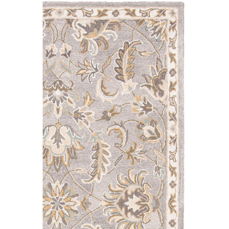 Tapis en viscose touffeté à la main Cruz, Rectangle 6 pi x 9 pi