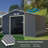 10' x 8' Metal Traditional Storage Shed