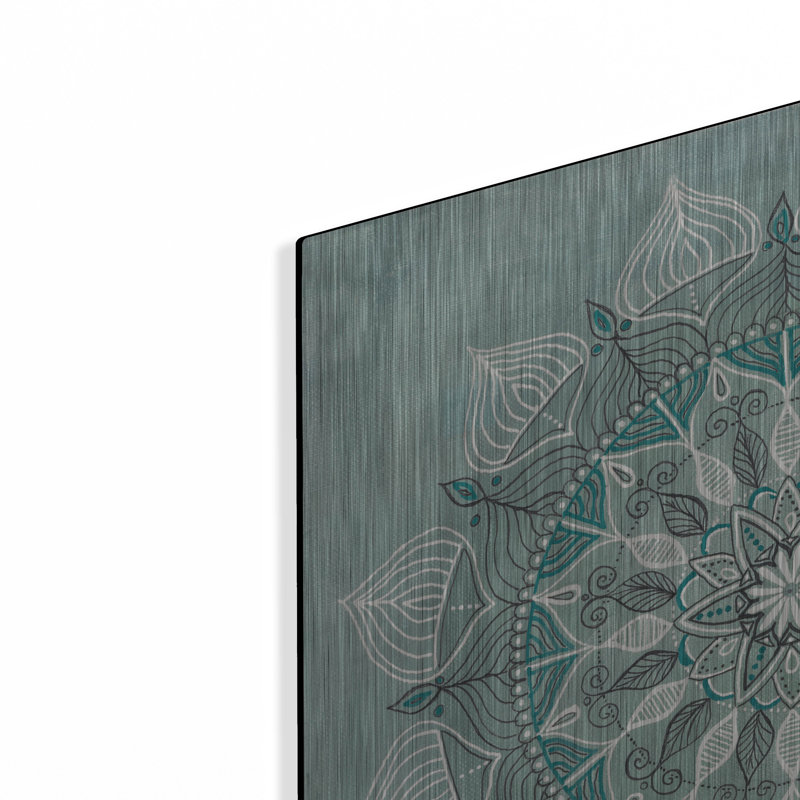 Bungalow Rose «Desert Mandala Green» par Yvette St. Amant, art mural en métal, H 24 po x l 24 po