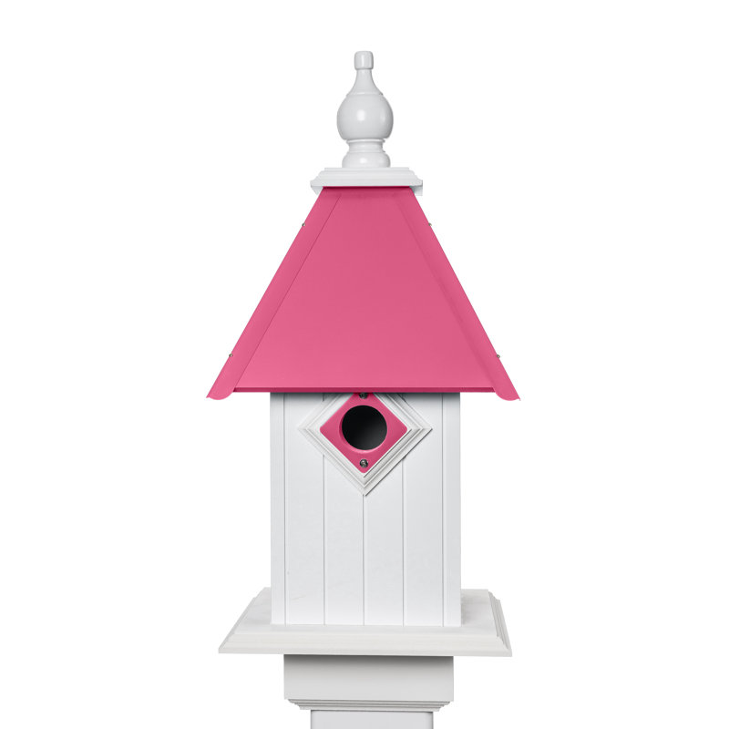 Cabane à oiseaux 22 po x 13 po x 13 po Fort Calhoun, Rose