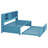 Metal Storage Daybed with Trundle,Shelves and USB Ports-112389109