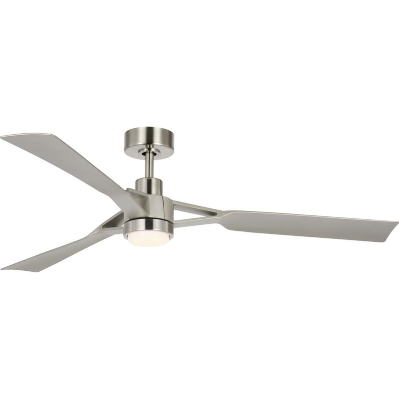 Belen 60'' Ceiling Fan with LED Lights, Brushed Nickel, Silver