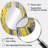 Mustard Yellow And Vivid Gray IV - Yellow Oval Wall Mirror Decor-520239852