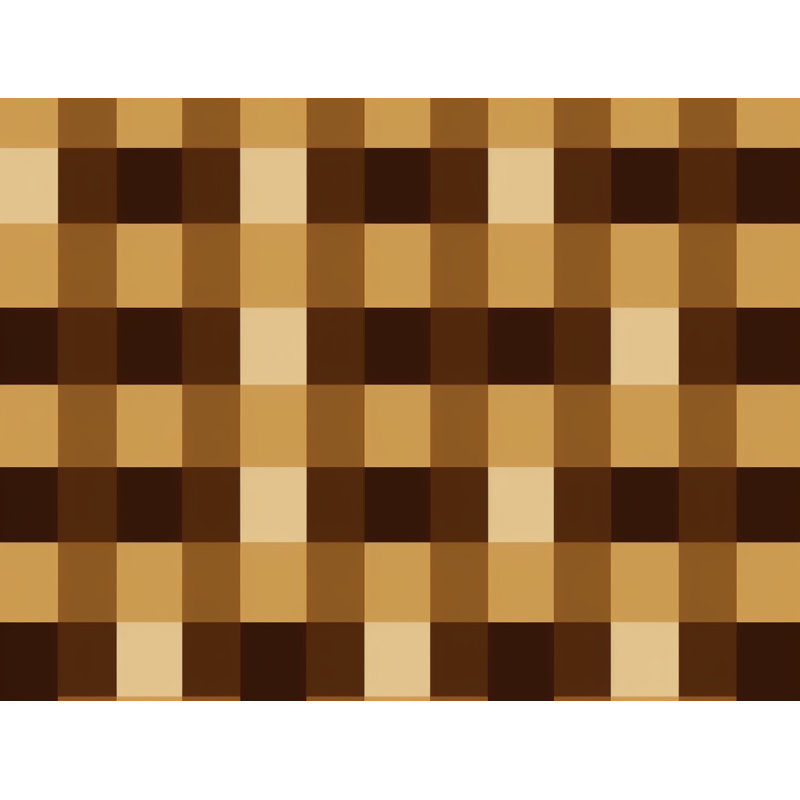Gingham Comforter, Brown/Gold, King Comforter