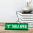 Table Open Desk Sign